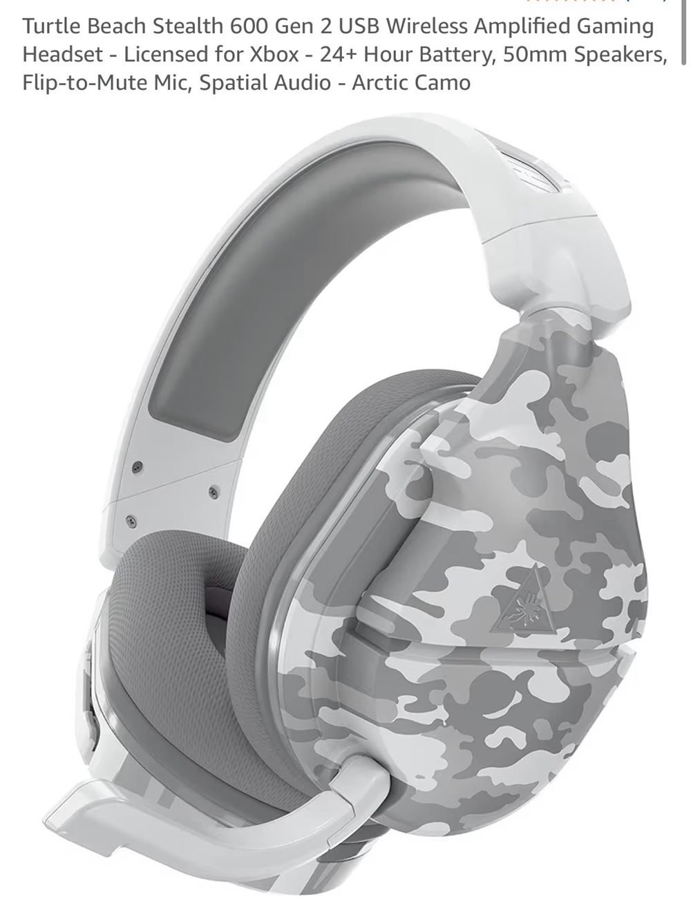 Stealth 600 Gen 2 Arctic Camo Wireless Gaming Headset - New In Box